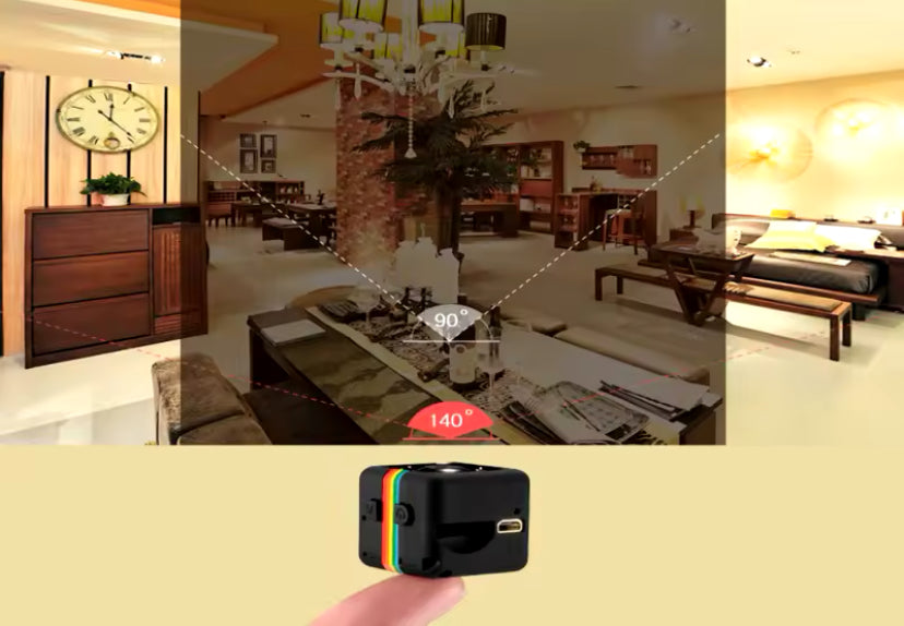 Mini caméra pour vidéos claires et surveillance discrète pro