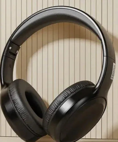 Casque bluetooth confortable pour usage quotidien avec oreillettes rembourrées en noir