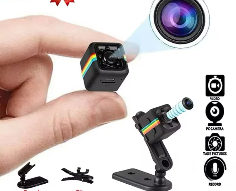 Mini caméra pour vidéos claires et surveillance discrète pro