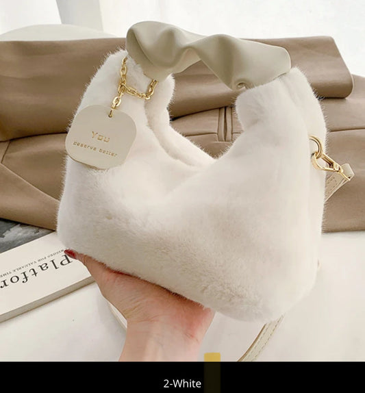 Sac à main élégant en fourrure Vertigos Paris