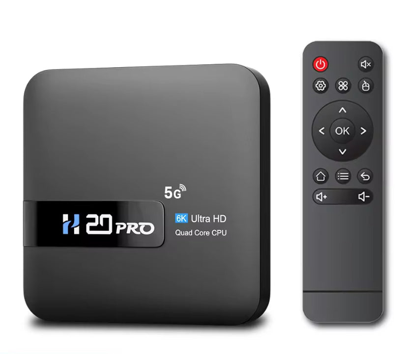 Boîtier TV Android 10 H20PRO - TV 4K Vertigos Paris