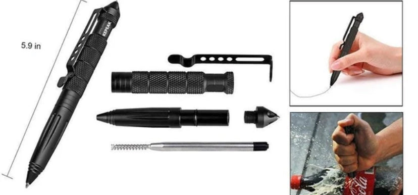 Stylo d’auto-défense tactique pour sécurité personnelle plus