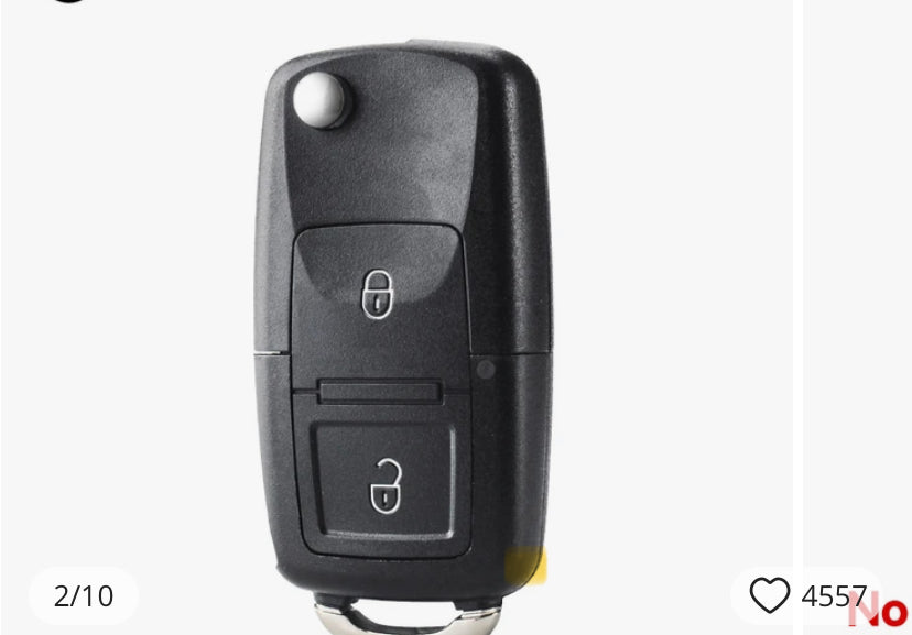 Coque de clé Volkswagen solide et parfaitement ajustée plus!