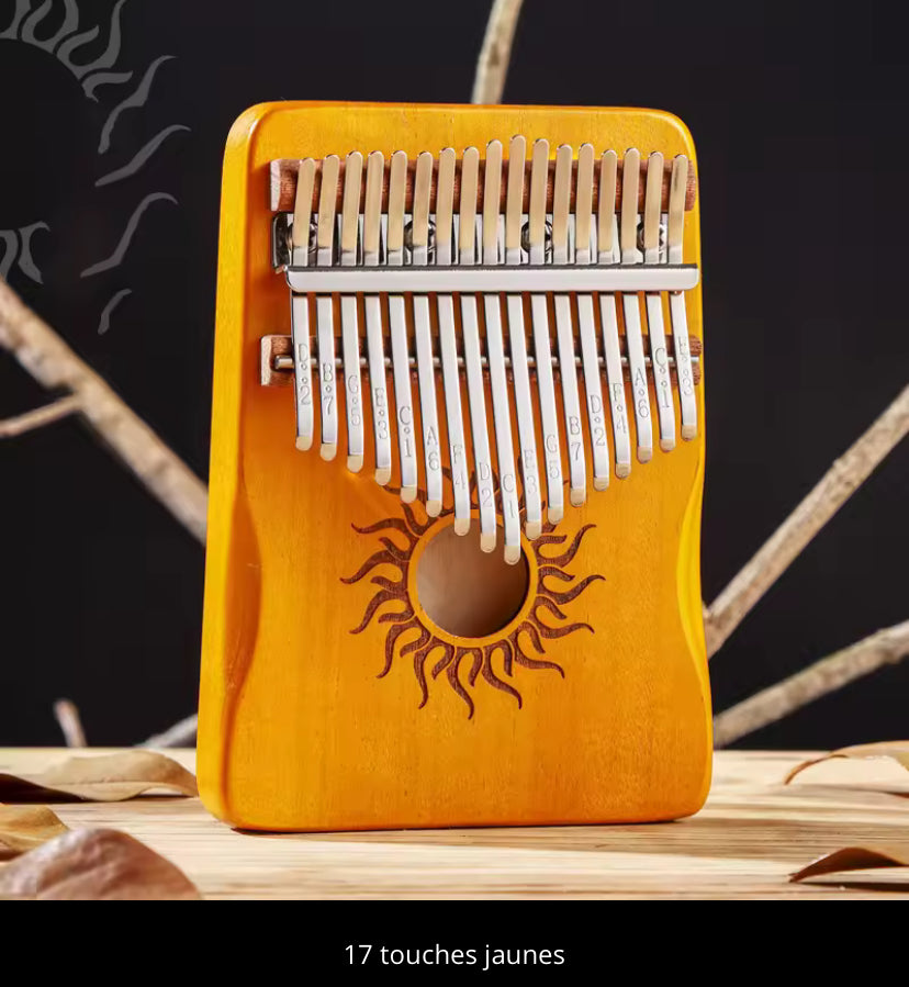 Kalimba 21 Touches en Érable - Piano à Pouce Portable