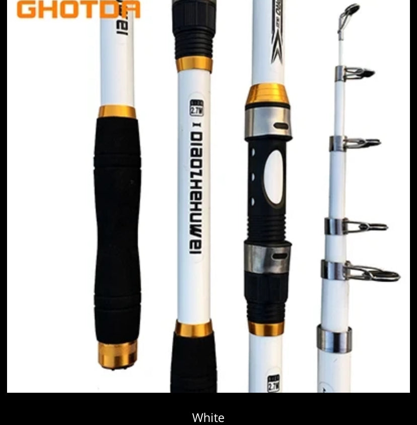 Canne à Pêche Professionnelle Télescopique - Carbone Vertigos Paris