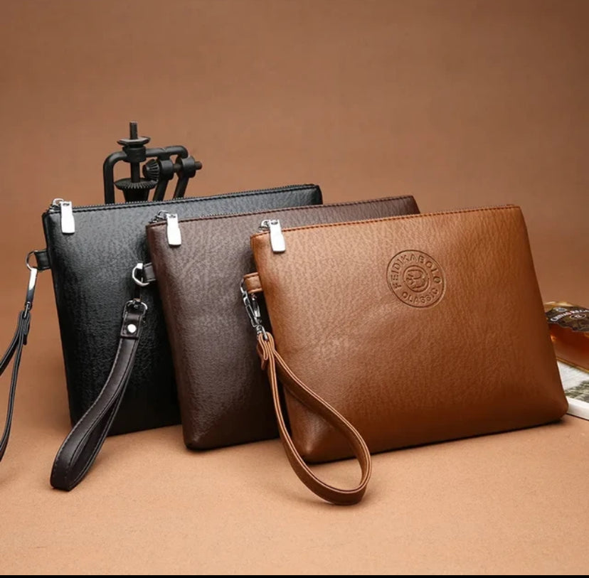 Pochette en cuir Vertigos Paris