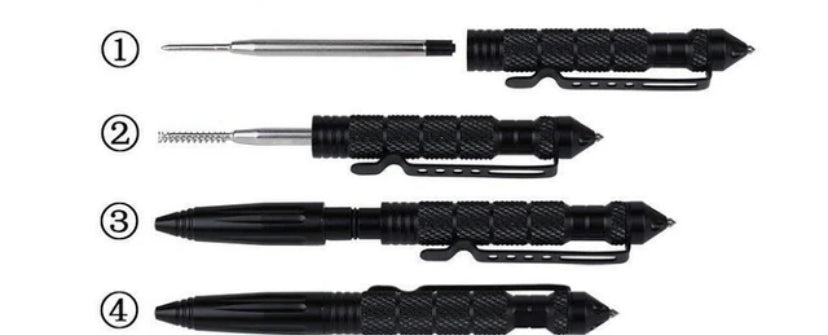 Stylo d’auto-défense tactique pour sécurité personnelle plus