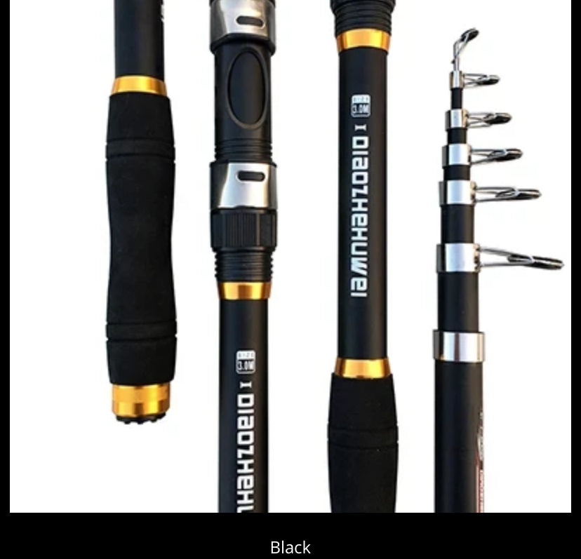 Canne à Pêche Professionnelle Télescopique - Carbone Vertigos Paris