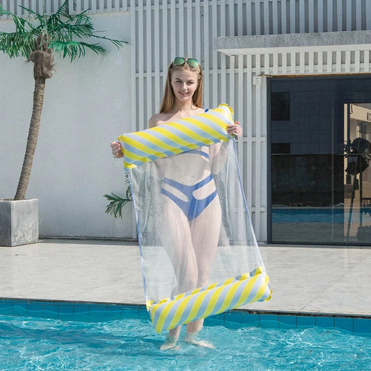 Hamac Flottant Gonflable Pliable - Matelas Piscine Vertigos Paris