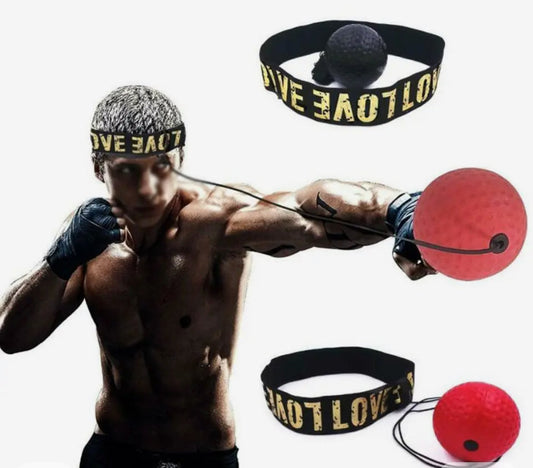Accessoire coordination pour boxeurs avec bandeau et balle pour améliorer l'agilité et la précision