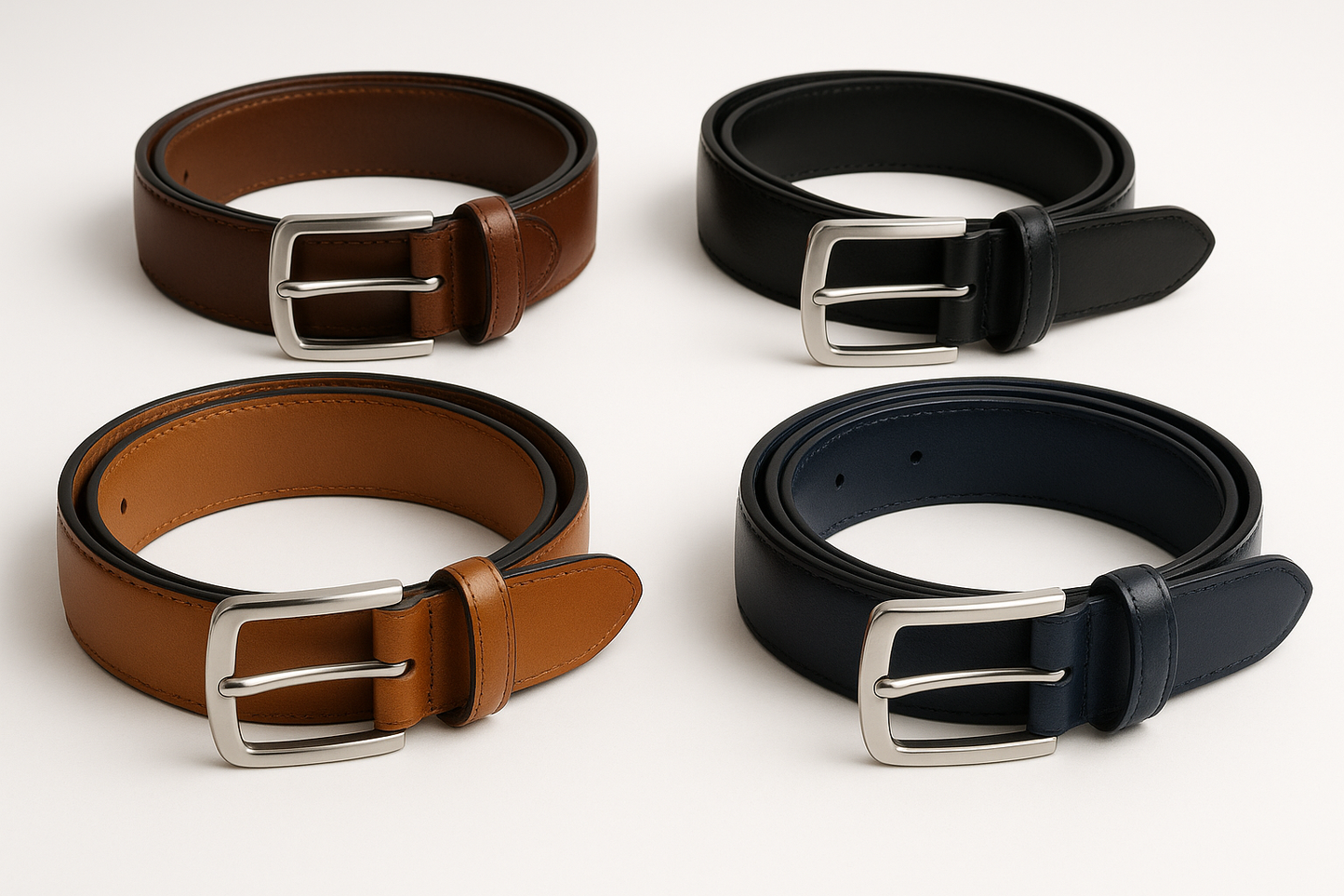 Ceintures en cuir multicolorescoffret cadeau homme anniversaire