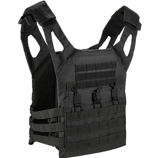 Vertigos Paris Tactical Black Vest with Adjustable Straps and Modular Design for Enhanced Mobility   Vertigos Paris Tactical Combat Training Vest for Active Use